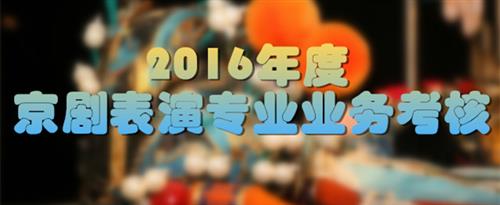 越南少女疼疼操屄视频国家京剧院2016年度京剧表演专业业务考...